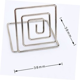 Ciieeo Sturdy Square Memo Holder with Wire Holders for Wedding Banquet Supplies