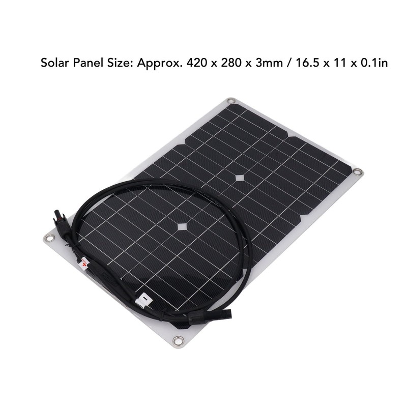 Flexible Solar Panel, 20W Portable Solar Panel with Overload Guard