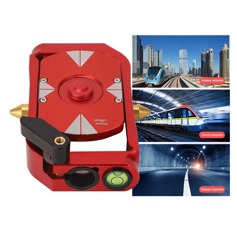 Total Station Rotating Prism 0/‑30mm Offset Prism Reflector Mini Surveying