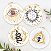 FREEBLOSS 4 Set 8'' Embroidery Kit for Beginners Divination Pattern