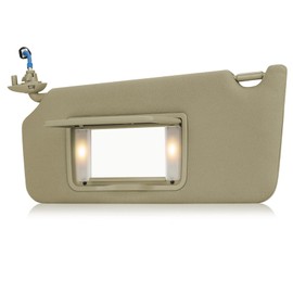 Beige Driver Left Side Sun Visor Replacement Compatible with 2008 2009 2010 2011 2012 Honda Accord Replace 83280TA0A91ZB
