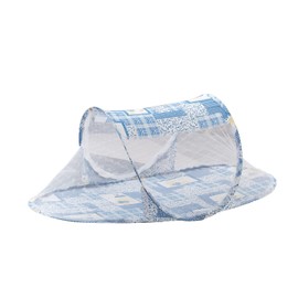 Baby Crib Net Tent, Folding Baby Bed Net Mosquito Net for Baby for Infant Bed (Blue)