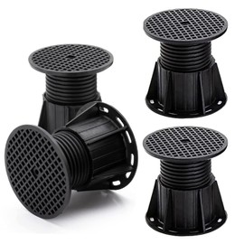 Samcos Washing Machine Stand, Set of 4, Black, Height Adjustment, Bottom Riser, For Washing Machines, Lift Stands, No Corrosion, Vertical, Mounting Legs, Waterproof Pan, Lifting, Refrigerator, Dryer, Desk, Rack, Cleaning, Maintenance