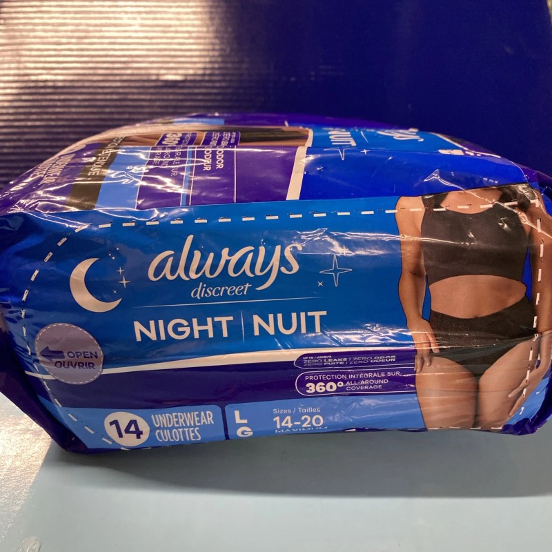 Always Discreet Overnight Adult Incontinence & Postpartum Bladder Leak 14