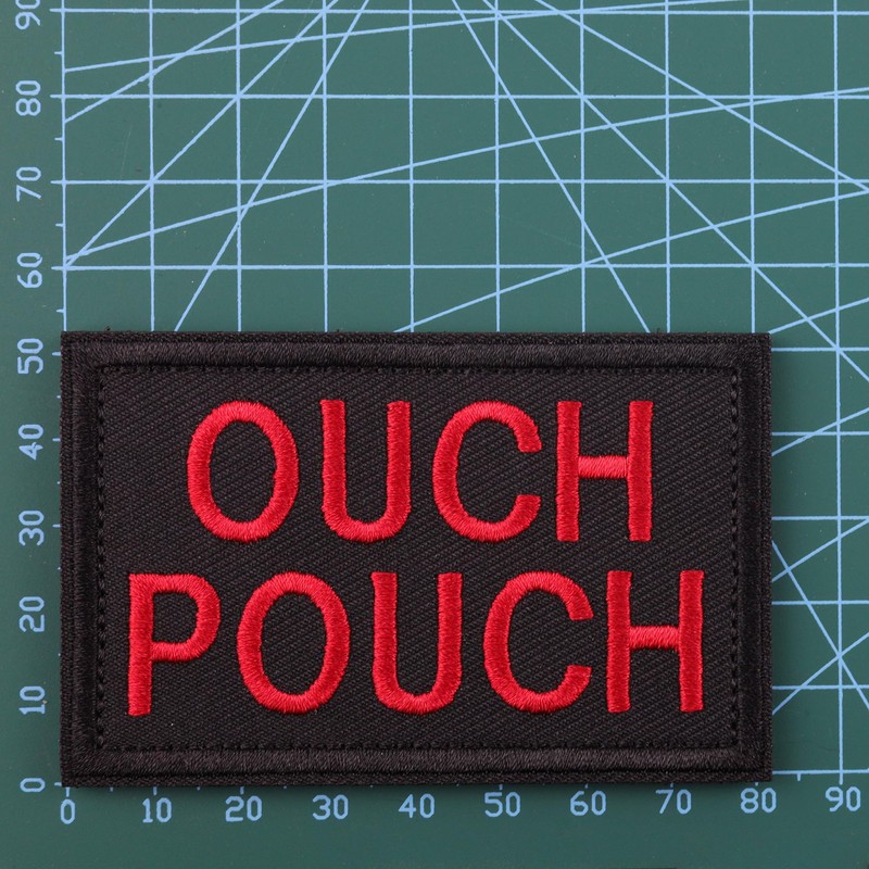 2-Pack Ouch Pouch Patch Medic Funny Morale Patches with Hook