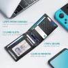 Cartera Hombre Minimalista Rfid Bloqueo Con Clip De Billetes