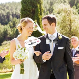 FOSDICK Pack of 55 Photo Box Accessories Wedding, Pink Photo Props Wedding, Funny Photo Box Props Wedding, Photobox Accessories, Hat, Tie, Glasses, Photo Props, Photo Booth for JGA Party