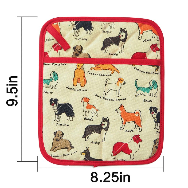 Pot Holders Set of 2 Heat Resistant 480℉ Kitchen 100%