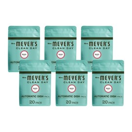 Mrs. Meyer's Auto Dishwashing Packs, Basil, 20 count (Pack of 6)