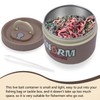 Fishing Bait Container, Insulated Stainless Steel, Live Bait Storage, Worm