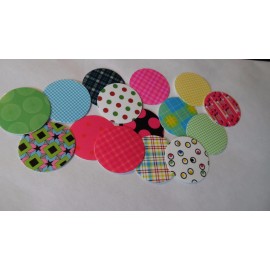Unbranded Pre Cut One Inch Bottle Cap Images! Background Patterns Designs   Free Shipping - photo, 25 images
