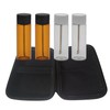 HNOYGNU 5 Pcs Leak-proof Mini Glass Bottles Set, Portable Travel