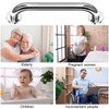 OFKPO 2 Pack Grab Bar Rail for Bathroom, 30cm Curved