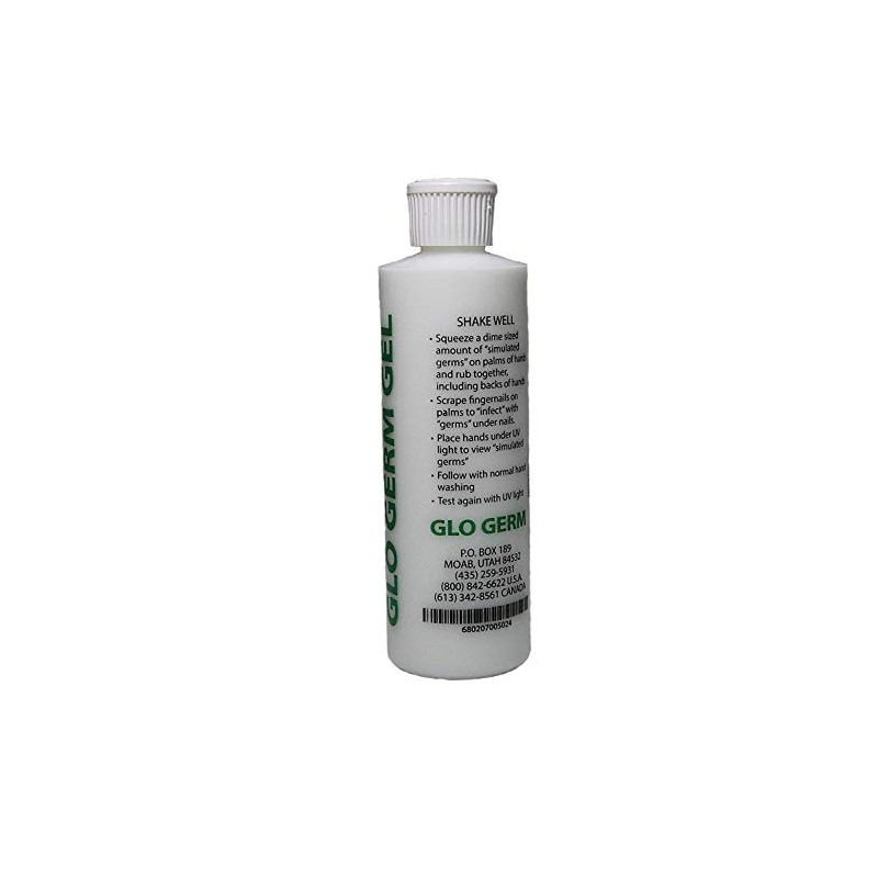 Glo Germ Gel 8 Ounce Two Pack Double Pack Glo