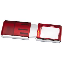 Wedo 271 7502 Magnifier with LED Light - Red