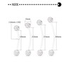 Hoeudjo Pregnancy Belly Rings Maternity Belly Button Rings Plastic Long