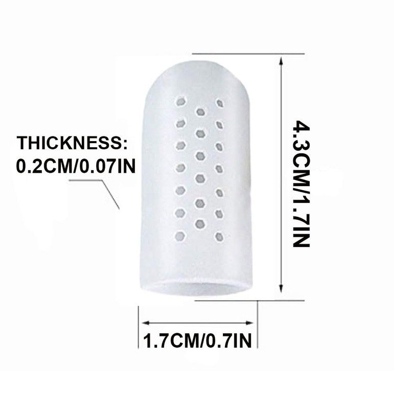 10 Pcs Silicone Finger Cots with Air Holes, Finger Protector