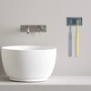 2 PCS Toothbrush Holder Wall Mounted with Cover for Bathroom,