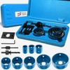 12-Piece Hole Saw Kit, Includes 8 Sizes (3/4" to 2-1/2"),