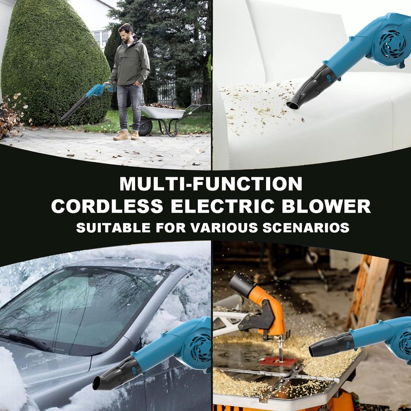 Cordless Leaf Blower, 320 CFM 180 MPH 3 Speed Lightweight