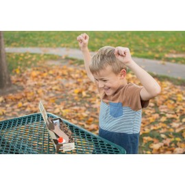 Wooden Knife Making Kit for Kids, Teens & Adults – Fun DIY Woodworking Craft Gift | Hardwood Blade with Handles, Sandpaper & Glue Included | Made in USA