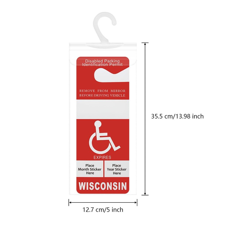 2 Pack Portable Handicap Placard Holder | Disability Placard Holder