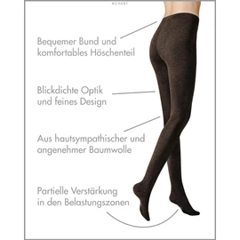 KUNERT Liz Women's Tights Skin-friendly, Brown-mel. 8210