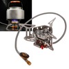 Mini Camping Gas Stove Windproof Stove Three Core Head Gas