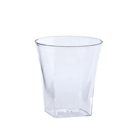 EcoQuality 2 oz Clear Plastic Tumbler – Mini Disposable Reusable Shot Glasses for Tastings Desserts Party Drinks Weddings Catering and Special Events (20)