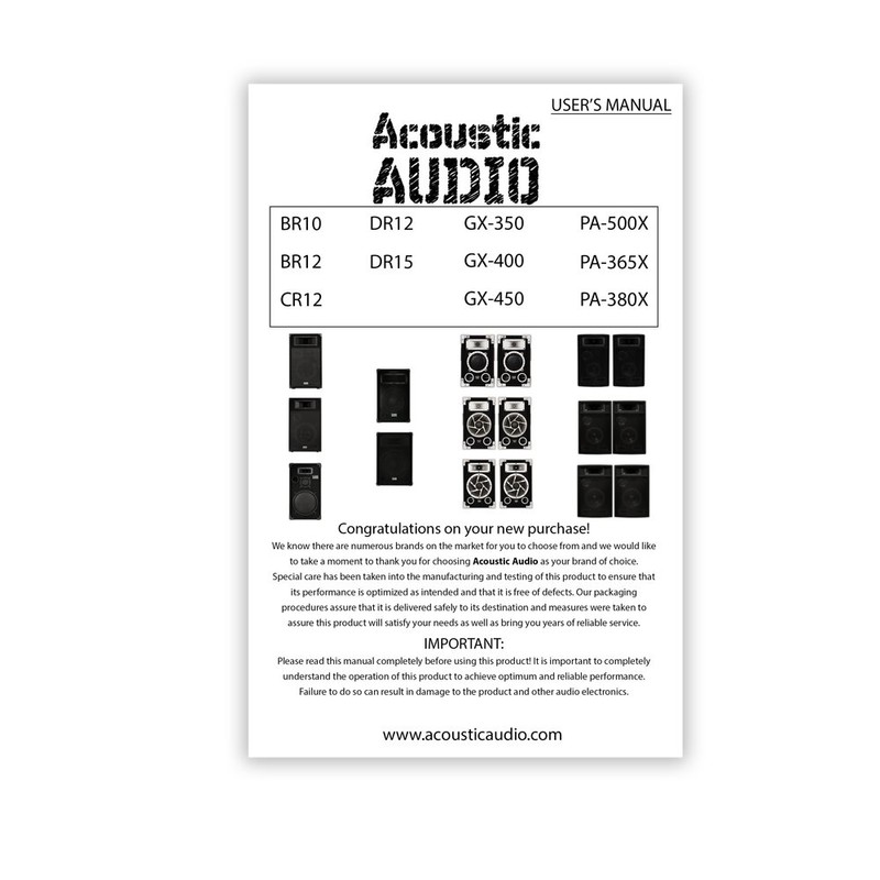 Acoustic Audio BR12 Professional DJ 12" 1000 Watt PA Monitor