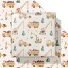 Dtiafu Construction Christmas Wrapping Paper for Kids Boys Dump Trucks