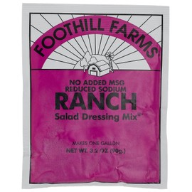 Foothill Farms Ranch Dressing (no MSG) Mix, 3.2-Ounce Units (Pack of 18)