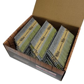 3" x .120 Ring Shank Framing Nails, Paper Strip Collated, Clipped Head Hot Dip Galvanized (30-34 Degree) - 2500pcs Box (DHSNR-3.120)