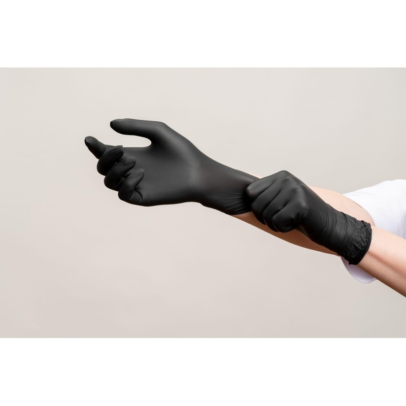 RAP Gloves Professional Black Nitrile Powder Free Multi Purpose Gloves