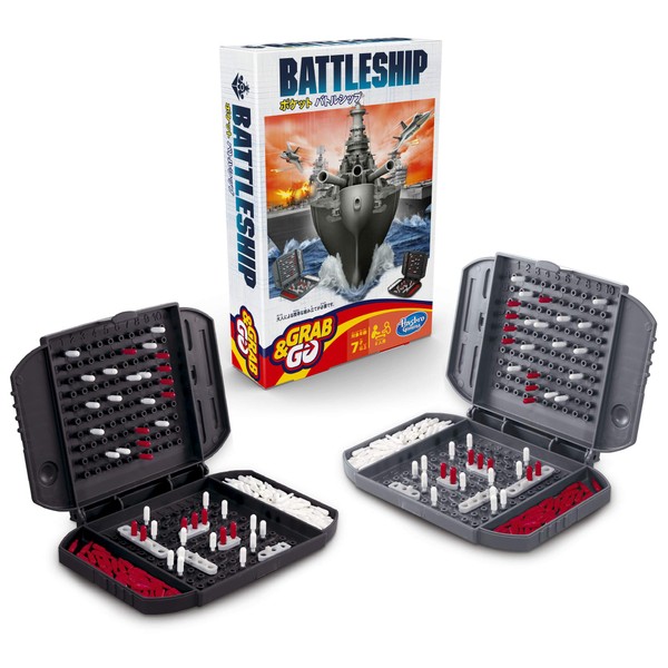 Hasbro Pocket Battleship B0995 Authentic Portable Grab and Go Board Game