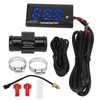 Motorcycle Water Temp Meter,DC12V Ultra Thin Digital Thermometer Instrument ABS
