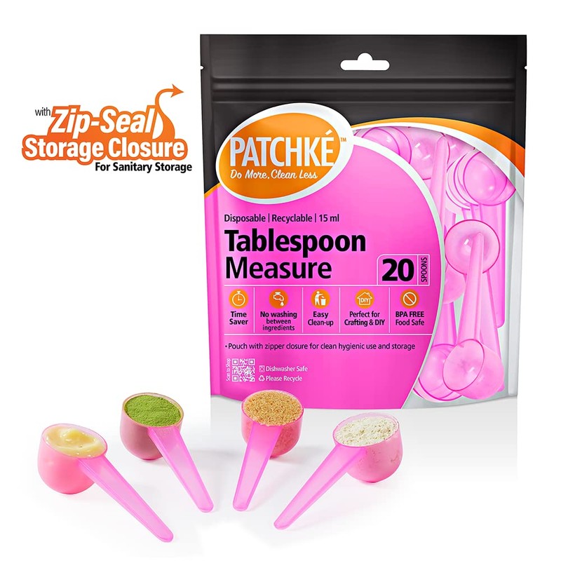 Patchke Disposable Measuring Spoons, Fits in Jar, Good for Formula,