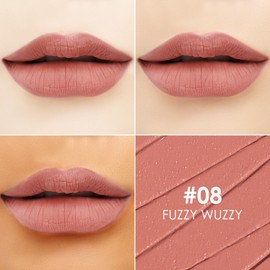 FOCALLURE Ultra Chic Matte Lipstick,Rich Vitamin E Lip Crayon,Lightweight Matte Color without Drying or Fading,Long Lasting Waterproof Lips Makeup,FUZZY WUZZY