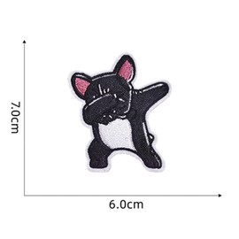 Samcos Embroidered Patch Iron-On Appliques 5-Piece Set Anime Animals Fashion Cute Fashion Individuality Diverse Designs DIY Decoration Accessories Clothing Decoration