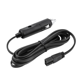 CJP-Geek Black 12V Lead Cable Plug Wire 2Pin Charger Compatible with Car Cooler Cool Box Mini Fridge