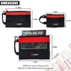 Small Tool Bag,Stand-Up Zipper Pouch Heavy Duty Multi-Purpose Storage Bags,Red,3-Pack