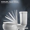 KOHLER K-4639-47 Cachet Round, Grip-Tight Bumpers, Quiet-Close, Quick-Attach Hardware, No