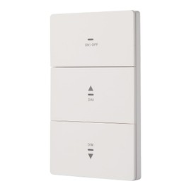 0-10V Dimmer Switch for LED Lights, Push Button Dimmer Light Switch, Single Pole or 3-Way, 120-277V 500W Max (Triple Control)