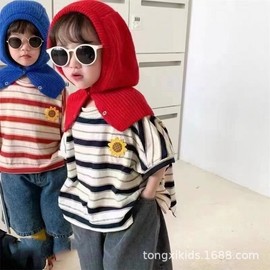 Kids' Balaclava Winter Hat Beanie with Earflaps lf3296 - Free Size (Ref. Head Circumference 45-52cm, approx. 1-5 Years Old) Green 3ea