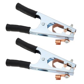 OTOTEC 2pcs 500A Welding Machine Ground Clamp Electroplated Welding Ground Clip Copper Ground Clamp Welding Earth Clip for Resistance Welding Stud Welding