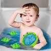 Satiskid Baby Bath Toy, Fishing Net Set with 3 Frogs