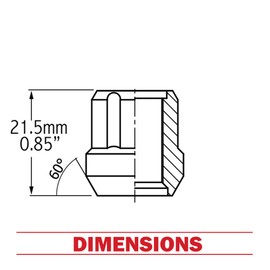 Wheel Accessories Parts Set of 24 14x1.5 Lug Nuts Spline Chrome Bulge Acorn Open End Small Diameter 1.00" Long for Truck M14x1.5 Thread Wheel Lug Nut Full Set with Key