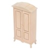 Dollhouse Miniature Wardrobe 1/12 Scale Double Door Dolls House Closet