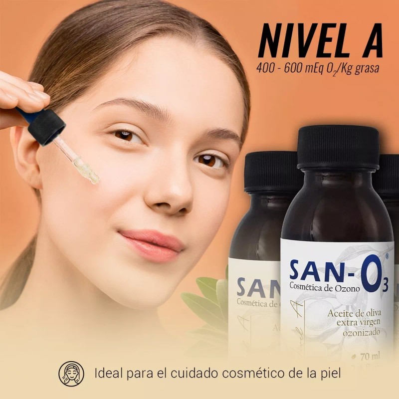 San-o3 Aceite Ozonizado De Oliva Extra Virgen, Meq: 400-600, 70