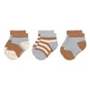 LÄSSIG Children's Trainer Socks Set of 3 Light Blue Caramel